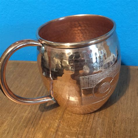 Oz Moscow Mule Hammered Copper Barrel Mug With Colorado Flag Logo