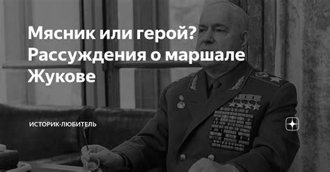 Мясник или герой? Рассуждения о маршале Жукове | Историк-любитель | Дзен
