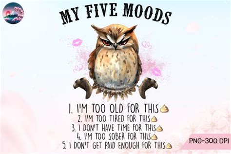 My Five Moods Sublimation Graphic By Cherry Blossom Creative Fabrica