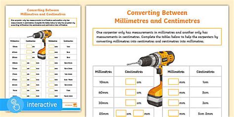 Interactive Pdf White Rose Supporting Y Cm To Mm Worksheet