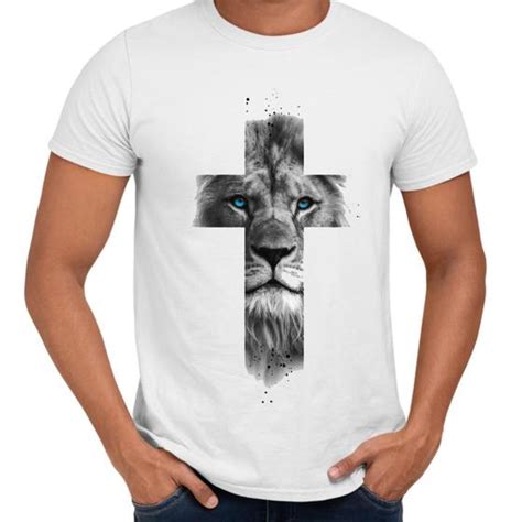 Camisa Leão de Judá Evangélica Cristã Jesus Web Print Estamparia