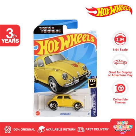 Hot Wheels Vw Transformers Bumblebee Yellow Lot K Toyzstatioon Shopee Malaysia