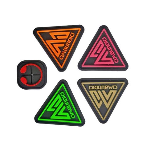 2D 3D Embossed PVC Patch Clothing Customized Rubber Patch China