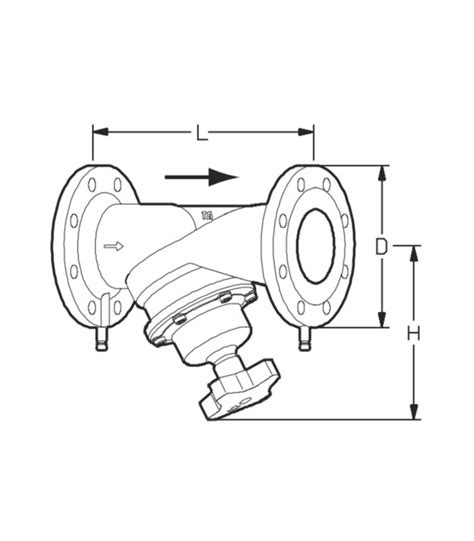 52181080 IH IMI HYDRONIC Thermcross Vanne d équilibrage fonte STAF