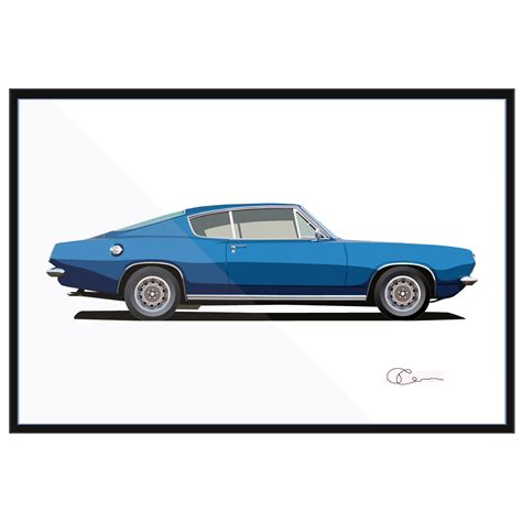 1969 Plymouth Barracuda Fastback Print – J7Artwork