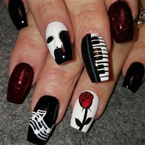 Phantom Of The Opera By Oli From Nail Art Gallery Music Nails