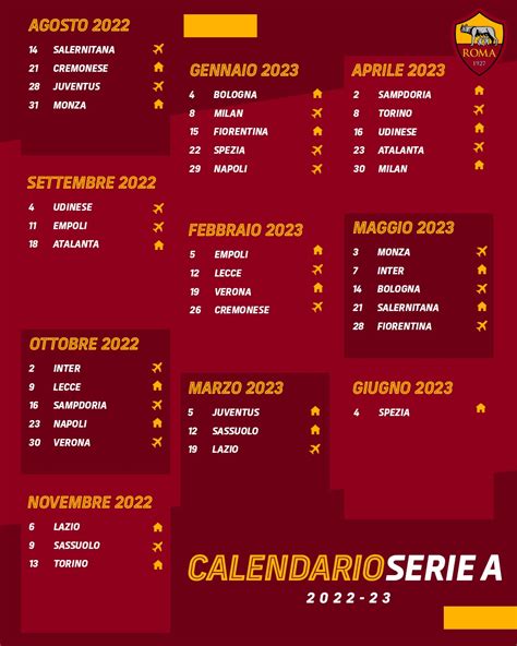 Roma Schedule 2025 23 Agata Stephenie