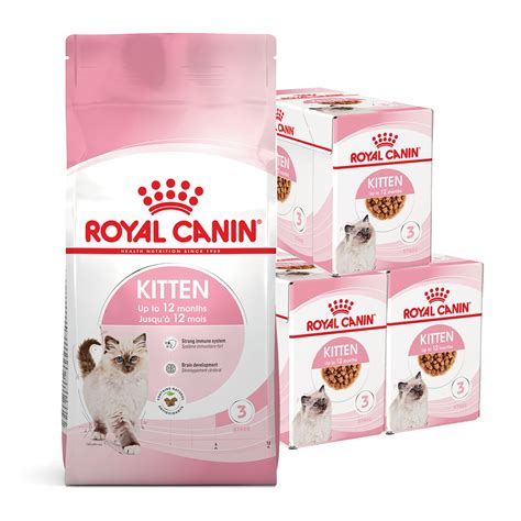 Royal Canin Bundle Kitten Gravy Wet And Dry Cat Food