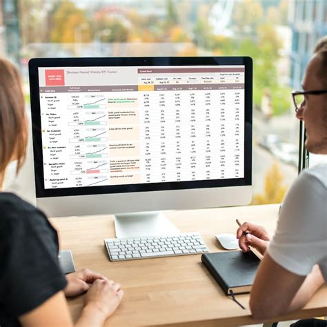 Business Performance Tracker KPI Dashboard Weekly Tracker With Monthly