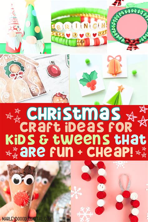 36 Cheap And Easy Christmas Crafts For Kids Marley Doodle Digital
