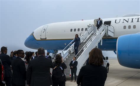 Vice President Harris Ends Asia Tour In South Korea Osan Air Base