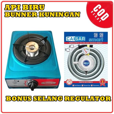 Jual Kompor Sanex Tungku Body Stainless Bonus Selang Regulator