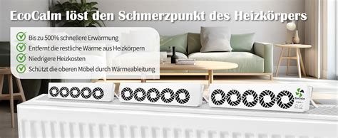 EcoCalm Heizkörper Ventilator Trio Set Heizkörperverstärker mit 15