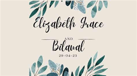 Celebration Of Elizabeth Grace And Bilawals Wedding Youtube