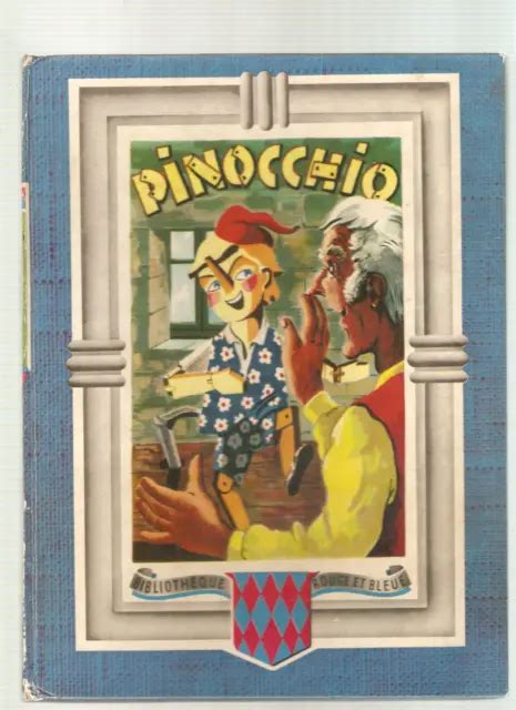 PINOCCHIO BIBLIOTHEQUE Rouge Et Bleue 1955 EUR 3 50 PicClick FR