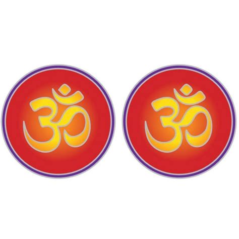 Om Two Stickers Window Sticker Decal Peace Resource Project