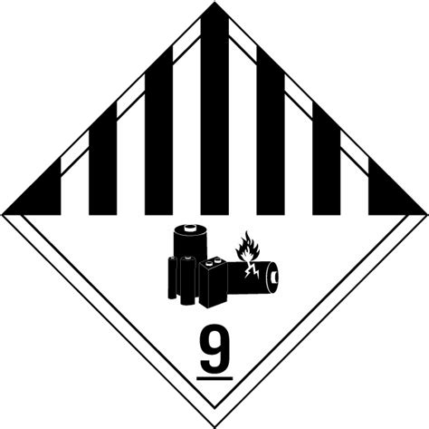 lithium battery class  placard save  instantly