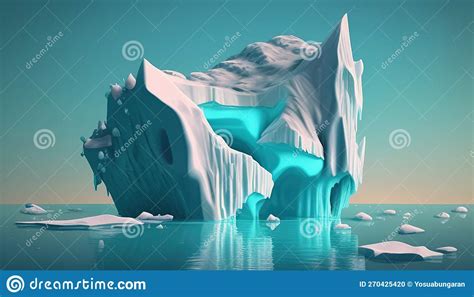 Melting Iceberg Art, Highlighting Climate Change and Environmental ...