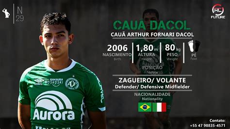 Cau Dacol Zagueiro Volante Defender Defensive Midfielder