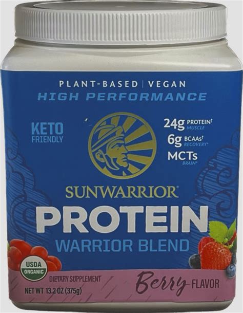 Sunwarrior Organic Warrior Blend Berry Flavor G Lazada Co Th