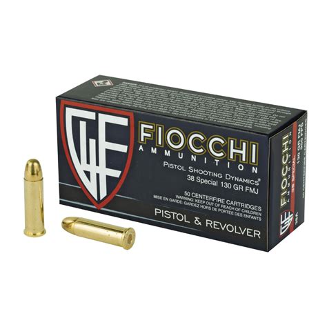 Fiocchi Range Dynamics 38 Special 130gr FMJ Ammo The Mag Shack