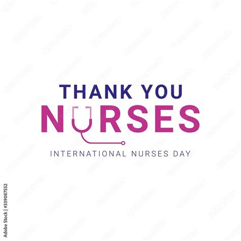 Thank you nurses design template. Happy international nurses day ...