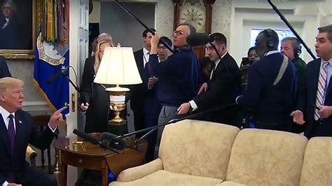 ‘out Trump Orders Cnn Star Jim Acosta To Leave Oval Office After Reporters Newest Outburst