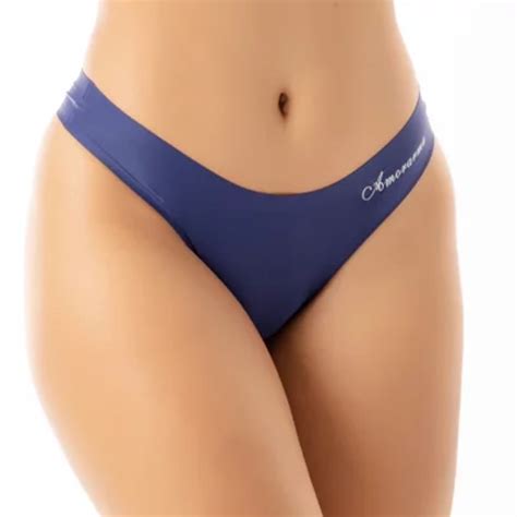 Kit Calcinha Corte A Laser Sem Costura Tradicional Tanga Lisa Lingerie Feminina Conforto Top