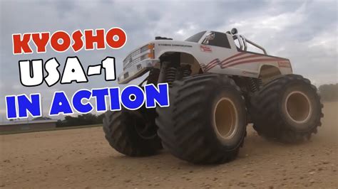 E206 Vintage Kyosho Usa 1 Monster Truck In Action With Original Dual