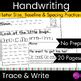 Occupational Therapy Handwriting Letter Size Baseline Spacing