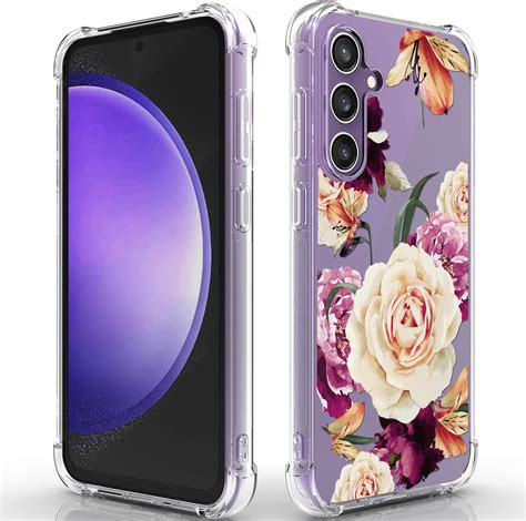 Amazon Osophter For Galaxy S23 FE Case Women Girls Flower Floral