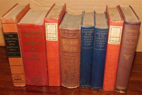 Collection Of 8 Antique And Vintage Books