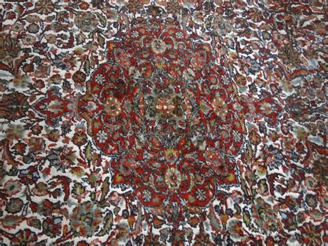 Traditional Persian Carpet Design Stock Photo - Image of knots, white ...