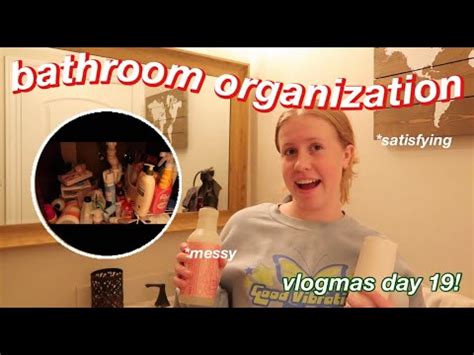 Bathroom Organization Messy Vlogmas Day Brianna Faith Youtube