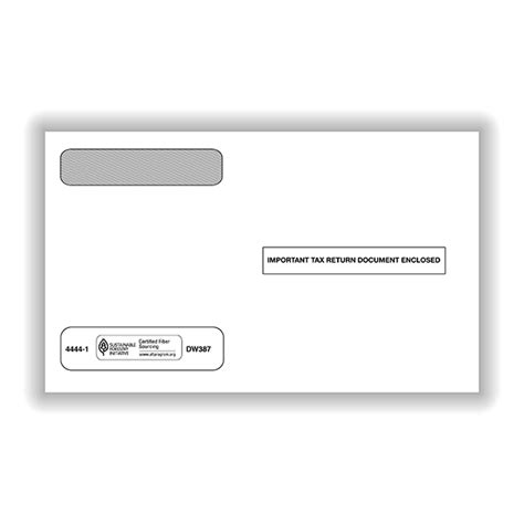 W-2 Envelopes | Double Window Envelope | Formstax