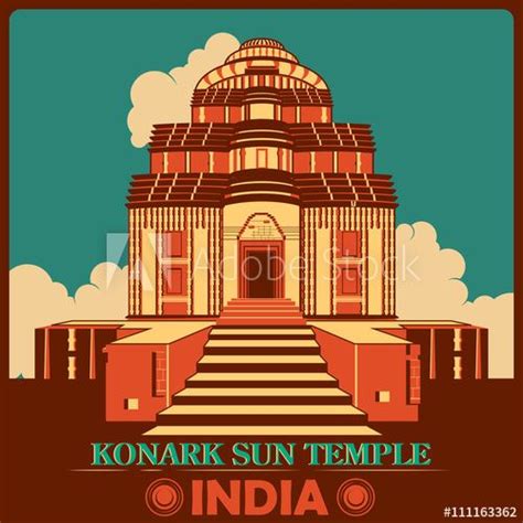 Konark Sun Temple Drawing