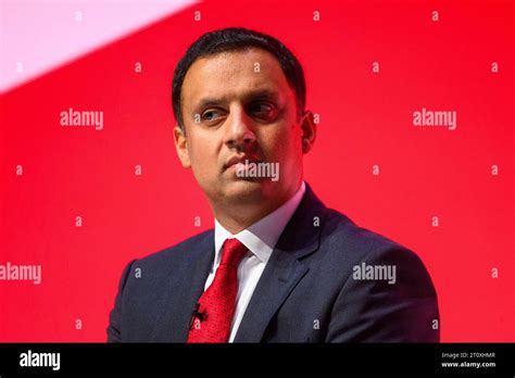 London Uk 9 October 2023 Scottish Labour Leader Anas Sarwar Speaks