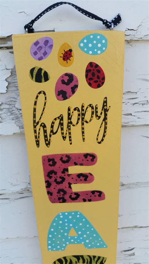 Happy Easter Sign - Etsy