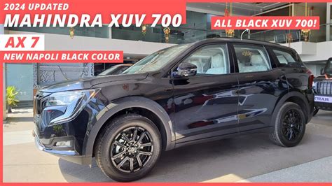 2024 Updated Mahindra XUV 700 AX7 Walkaround XUV700 AX7 Napoli Black