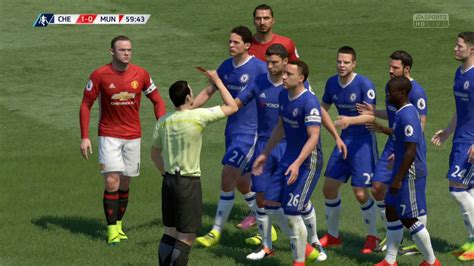 Fifa 17 Xbox One Gameplay Chelsea Vs Man United Youtube