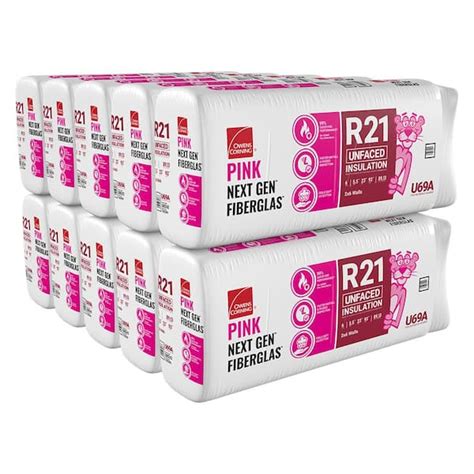 Owens Corning R 21 Unfaced Fiberglass Insulation Batt 23 In X 93 In