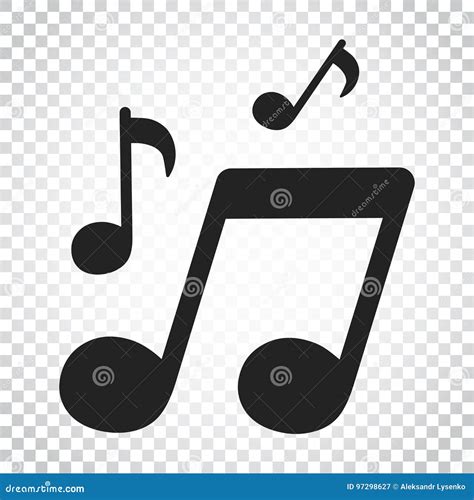 Vector Music Icon Sound Note Illustration Stock Vector Illustration