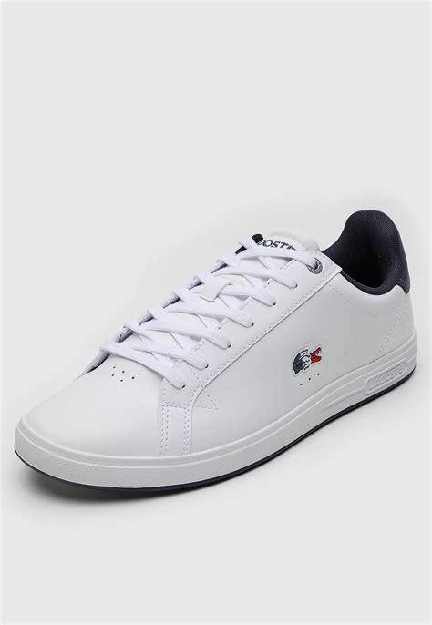 T Nis Lacoste Graduate Pro Branco Compre Agora Dafiti Brasil