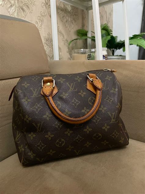 Lv Speedy Lengkap Noser Fesyen Wanita Tas Dompet Di Carousell