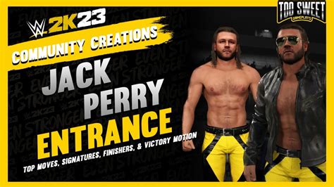 WWE 2K23 Jack Perry Entrance Top Moves Signatures Finishers