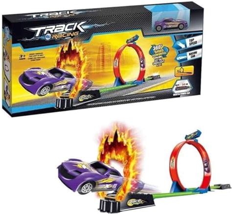 Buy Hot Wheels Dual Loop Dash Drag Racing With Vehicles Playset Action Track Set Online At Low