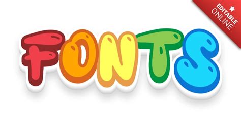 Fonts Rainbow Style Text Effect Generator