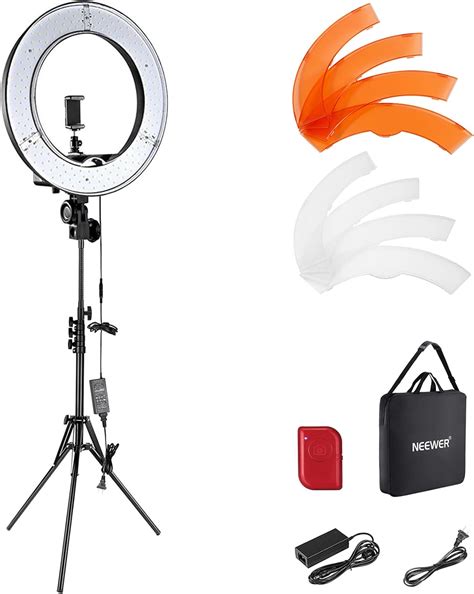 NEEWER Ring Light 18inch Kit 55W 5600K Professional LED With Stand And