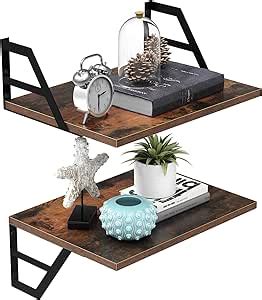 Tectocker DOU Set Of 2 Deep Floating Shelves Wall Mounted Book Shelf