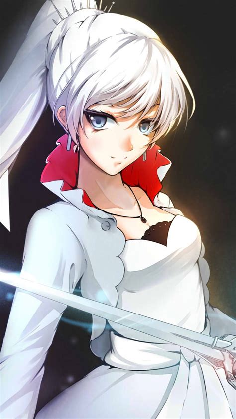 Image Rwby Weiss Schnee White Hair Sword Boku No Hero Academia